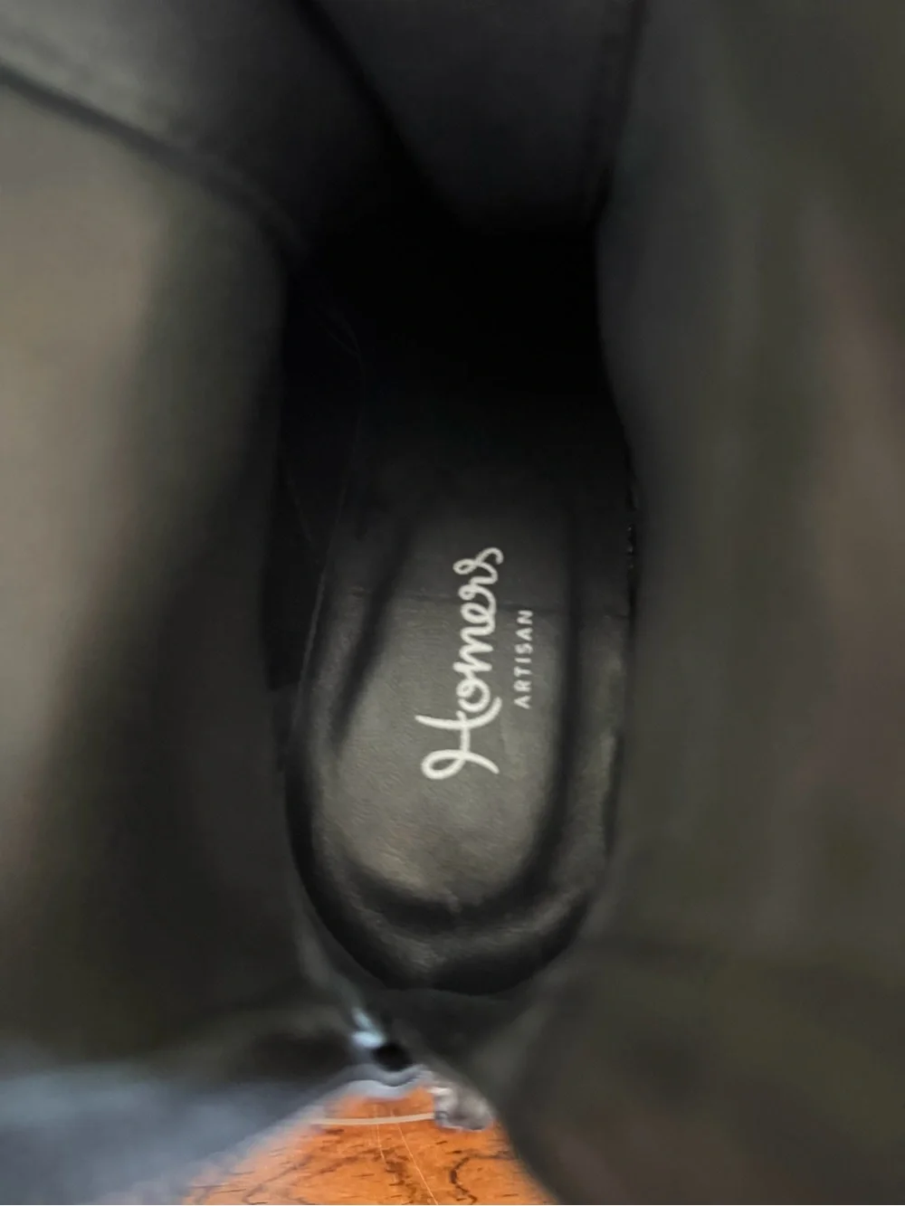 Homers Artisan Black Suede Ankle Boots Made in Spain size 37 / 7 - Picture 13 of 15